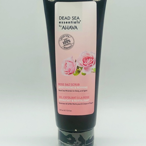 AHAVA Dead Sea Essentials ROSE SALT SCRUB Moisturizing & Reviving 7.5 oz Sealed - Picture 1 of 3